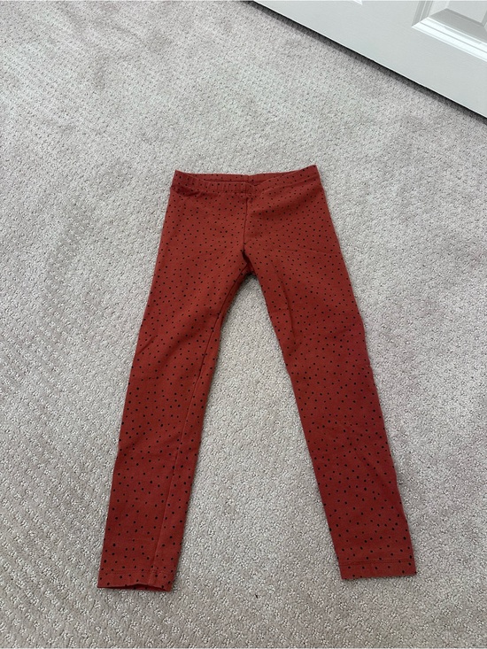Tea Collection Other - Tea Collection Rust Polka Dot Leggings Girls Size 6